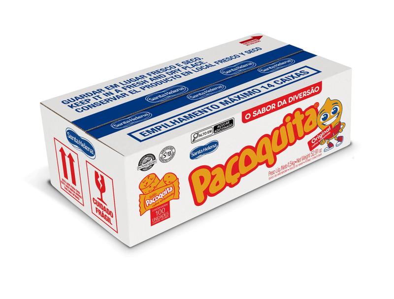 Pacoquita Rolha Embalada 100x15g Santa Helena